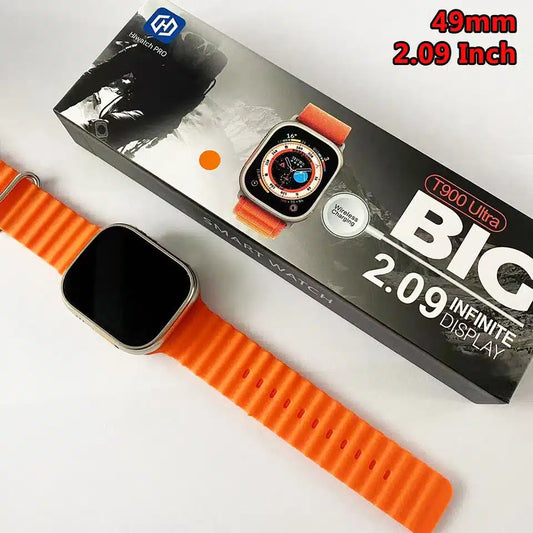 T900 Ultra Smart Watch Infinite Display 49MM Dial Size Built in Games Bluetooth Calling Crown Working